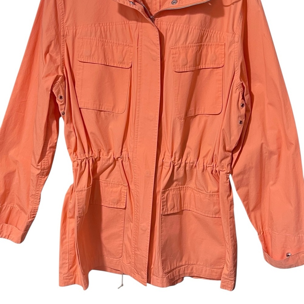 Lauren Ralph Lauren Women's Utility Jacket in Vibrant Orange☑️ - Picture 10 of 15